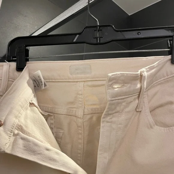 MOTHER Women's Light Tan The Hustler Ankle Fray, Size 27 - Picture 9 of 15